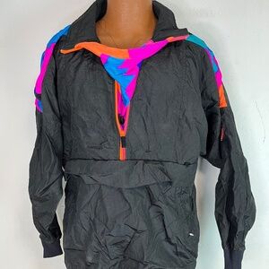 Vintage SUNBUSTER PERFORMANCE SPORTS APPAREL Pullover Jacket Sz L 1980 Windbreak